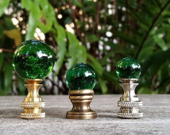 Small Green Lamp Finial