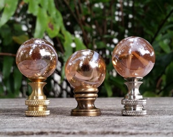 Peach Lamp Finial, Apricot