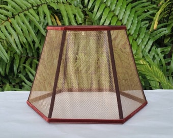 Wire Mesh Lamp Shade, Bronze Screen