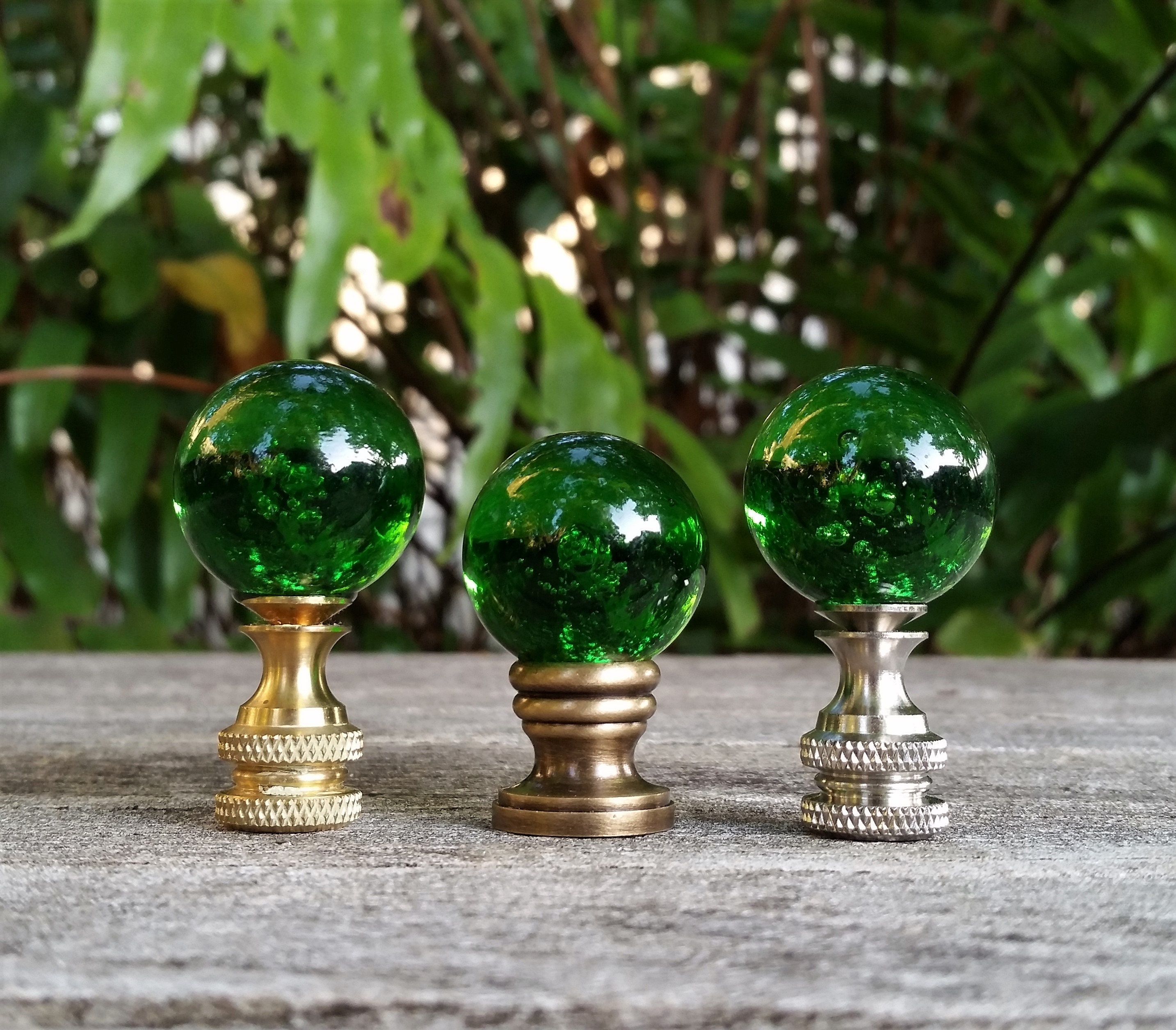Christmas online lamp finials