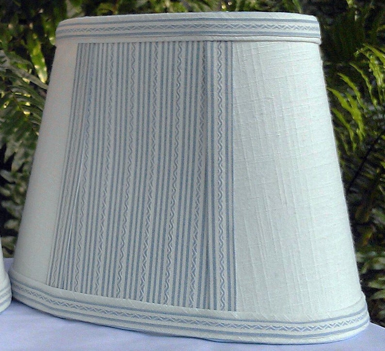 Small Oval Baby Blue Lampshade Lamp Shade Etsy