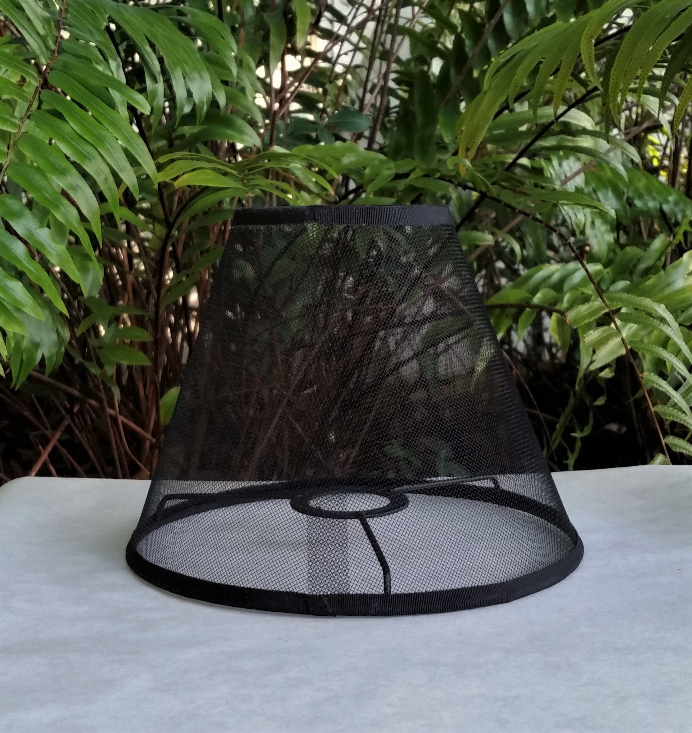 Wire Mesh Lampshade, Phenolic, Black Lamp Shade Wire Mesh Lampshade, Phenolic, Black Lamp Shade