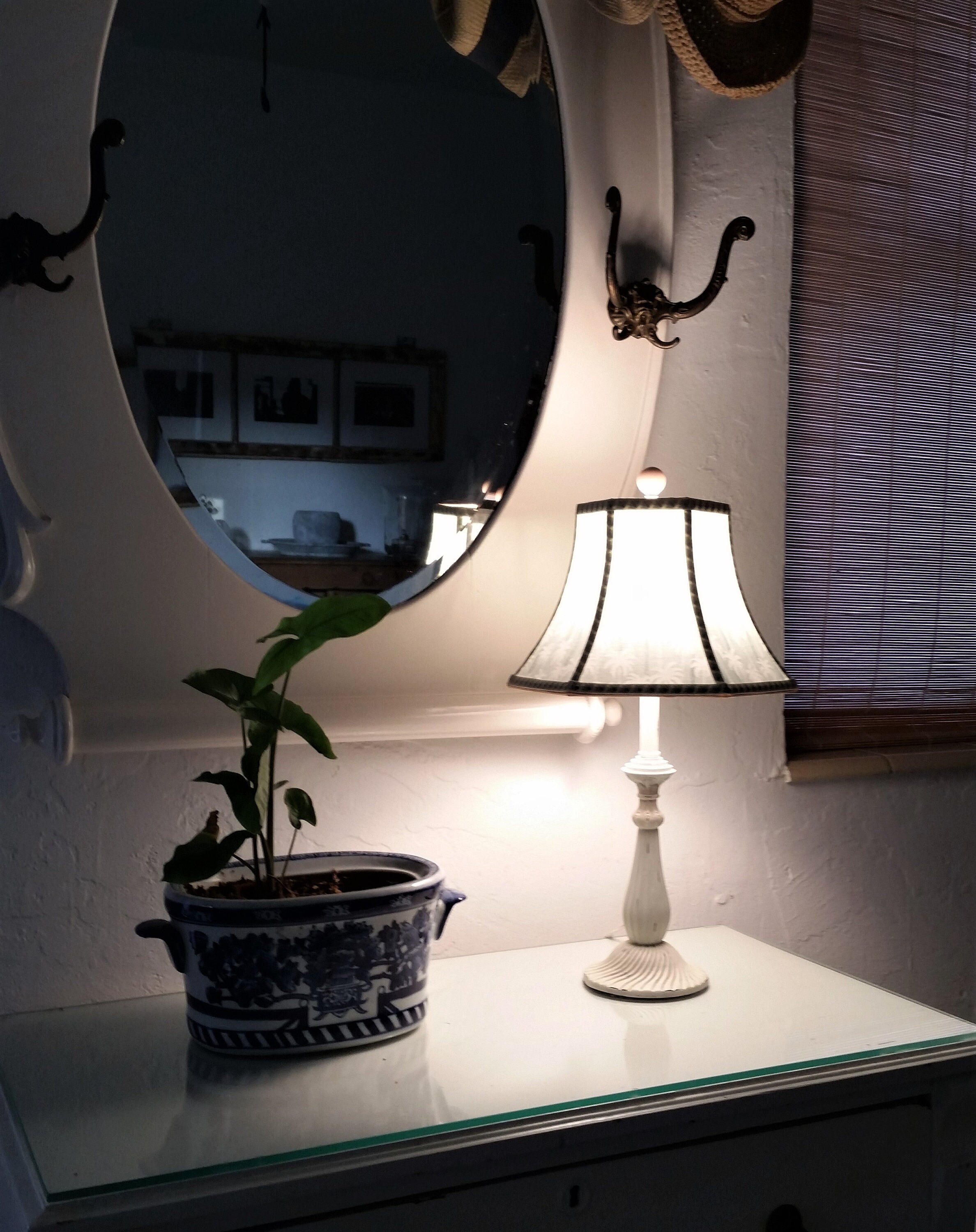 Palm Tree Lampshade, Mint Green Lamp Shade