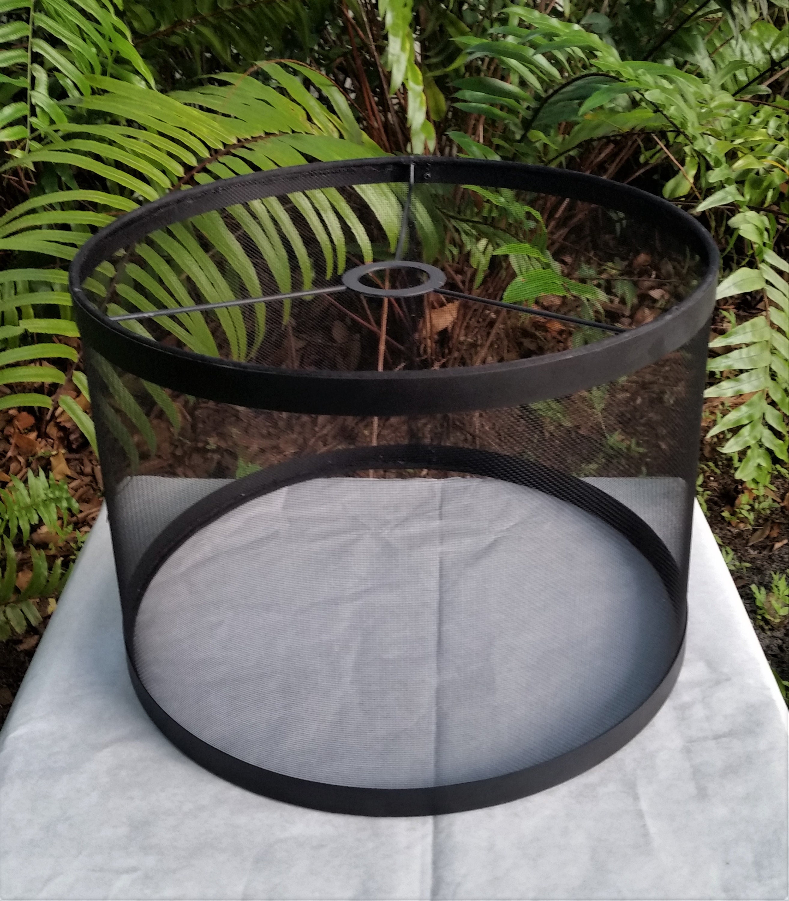 Phenolic Black Wire Mesh Lampshade, Drum Lamp Shade, Lamp ... Phenolic Black Wire Mesh Lampshade, Drum Lamp Shade, Lamp ...