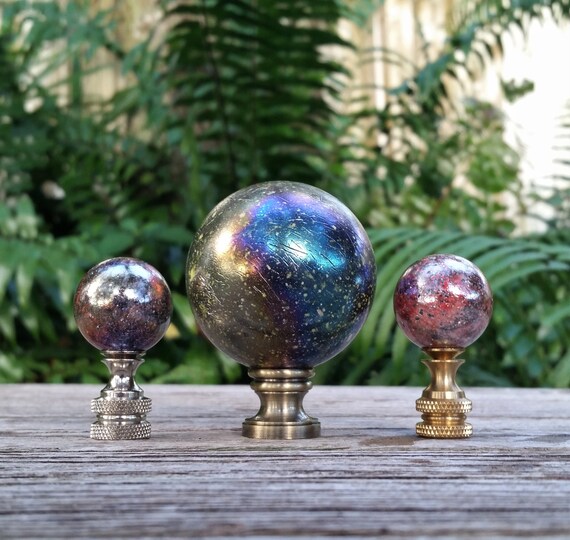 Black on sale lamp finial