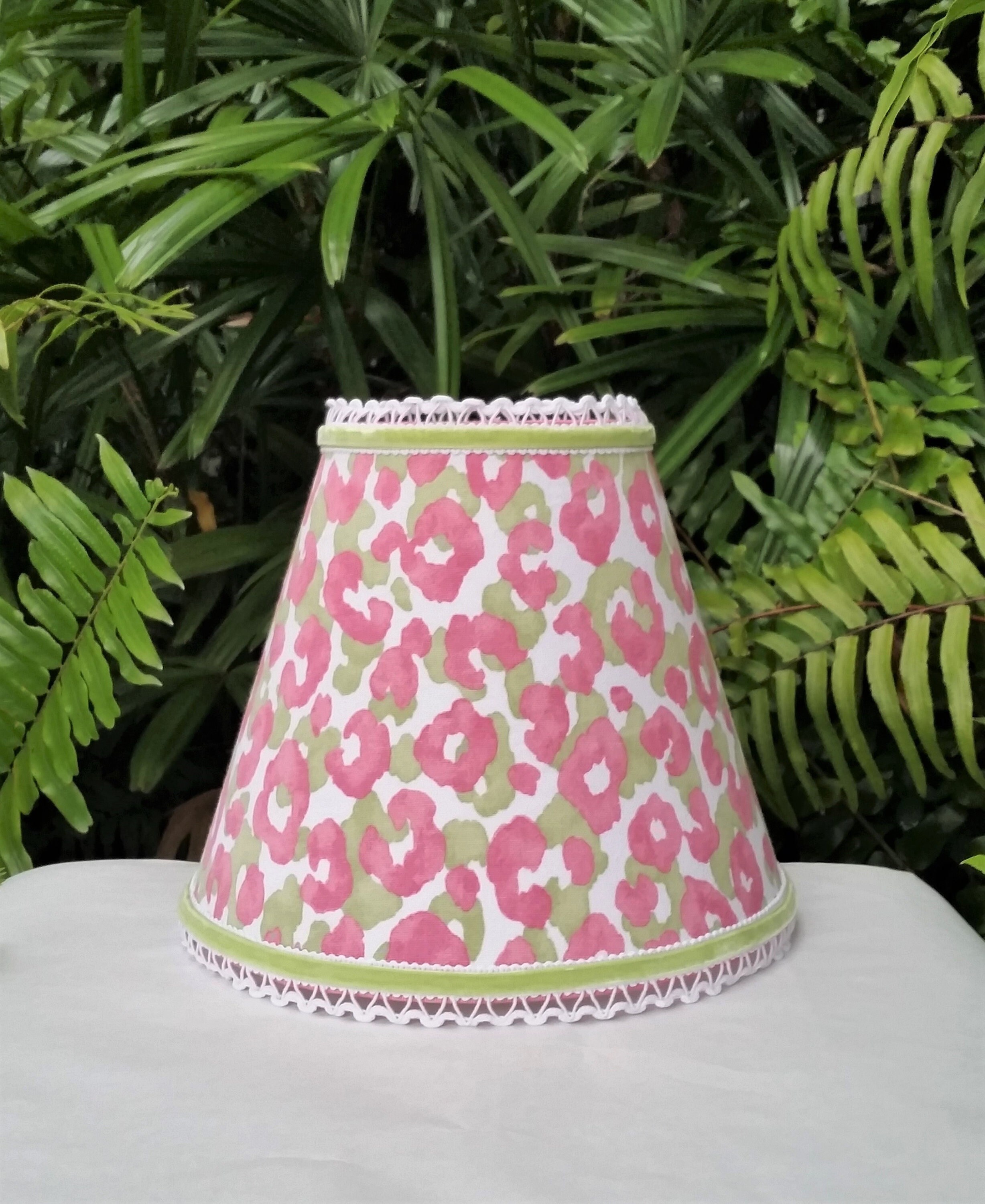 Pink and white lamp shades deals