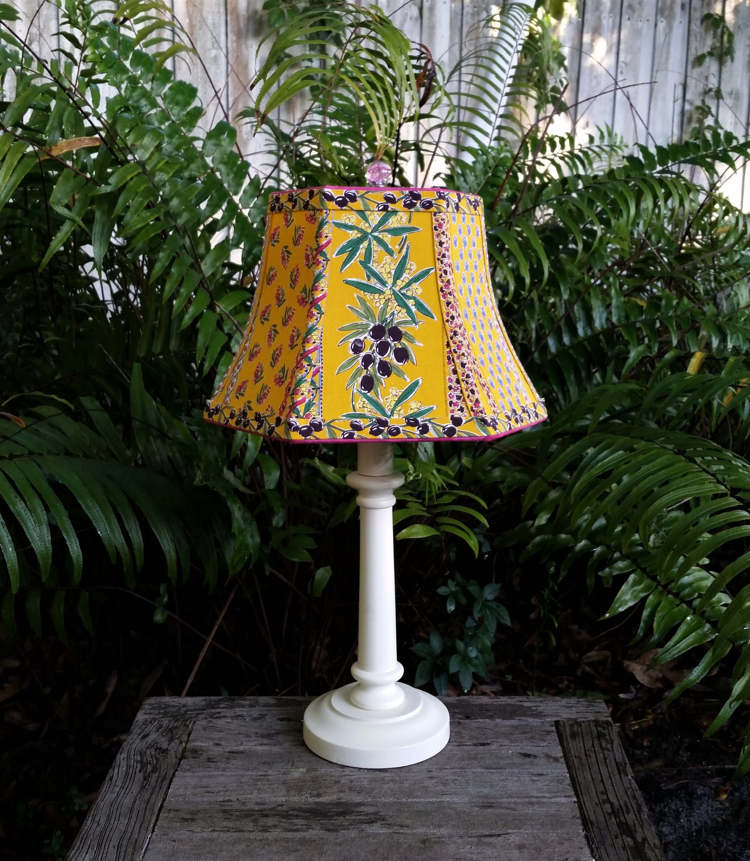 French Country Lamp Shade, Bright Yellow Bell Lampshade French Country Lamp Shade, Bright Yellow Bell Lampshade