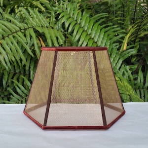 Wire Mesh Lamp Shade, Bronze Screen image 8