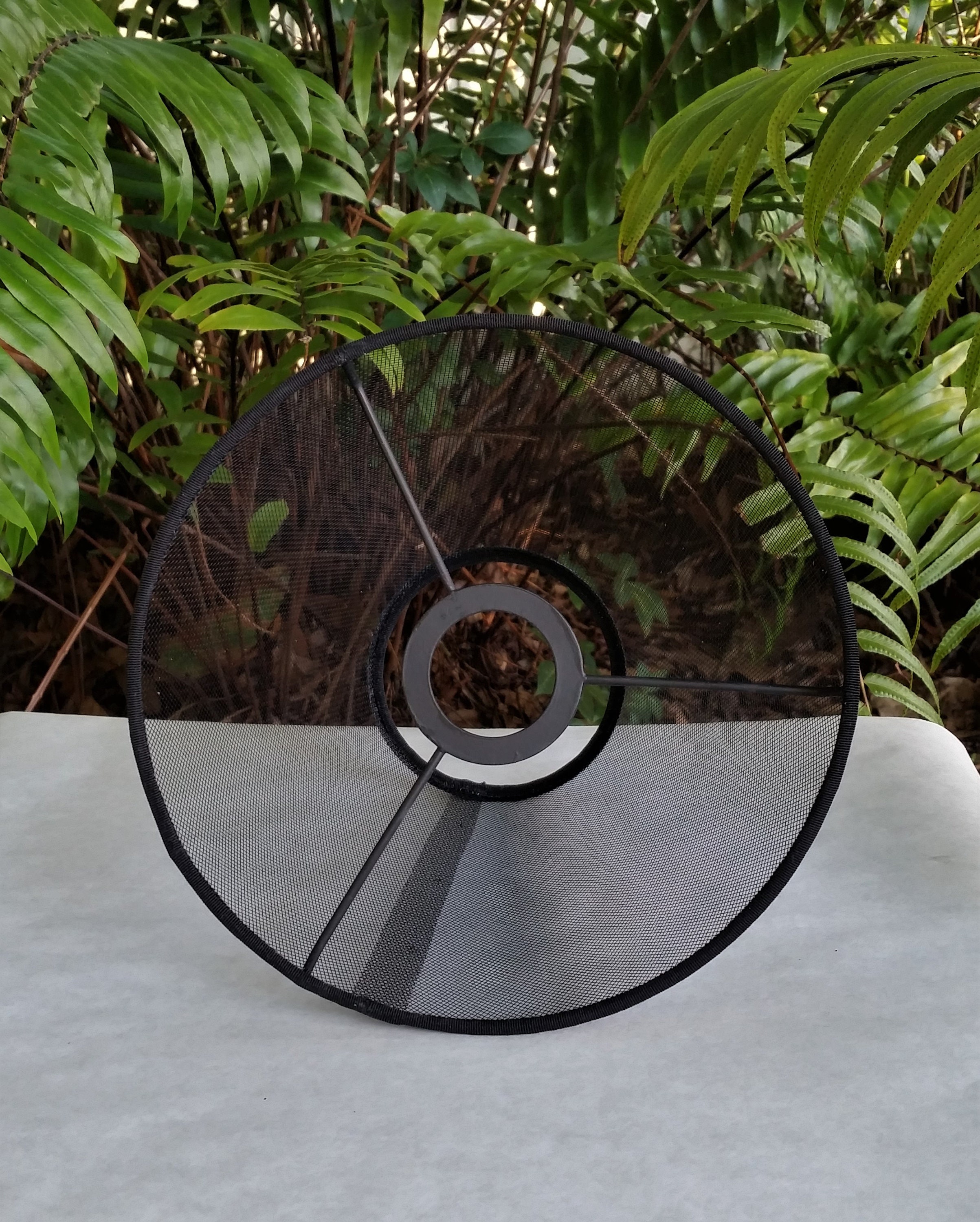 Wire Mesh Lampshade, Phenolic, Black Lamp Shade Wire Mesh Lampshade, Phenolic, Black Lamp Shade