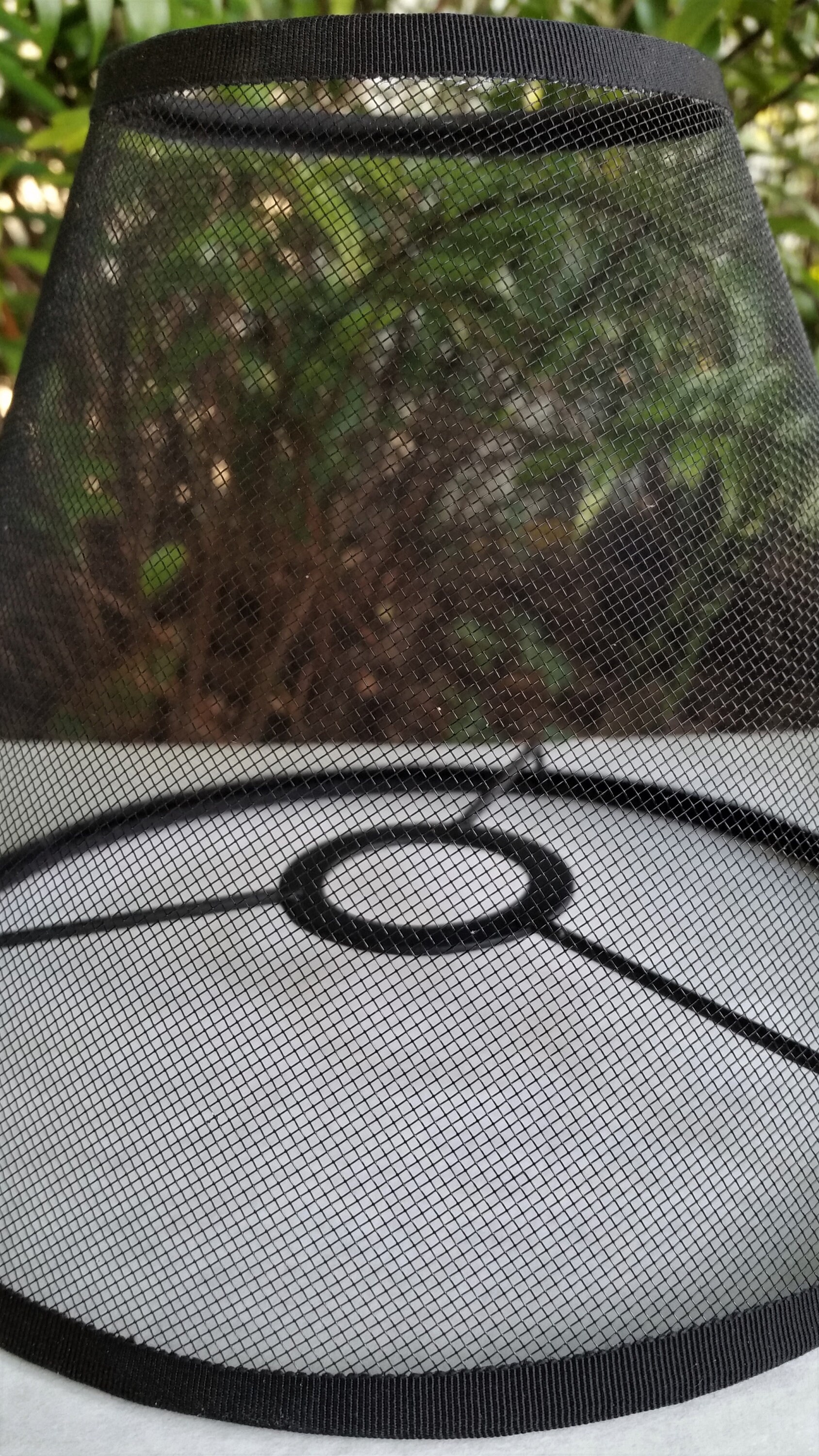 Wire Mesh Lampshade, Phenolic, Black Lamp Shade