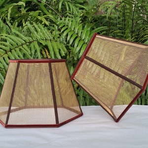 Wire Mesh Lamp Shade, Bronze Screen image 6