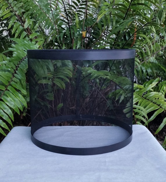 Wire Mesh Lampshade Black Metal Drum Lamp Shade Wire Mesh Lampshade Black Metal Drum, Black Metal Mesh Lamp Shade