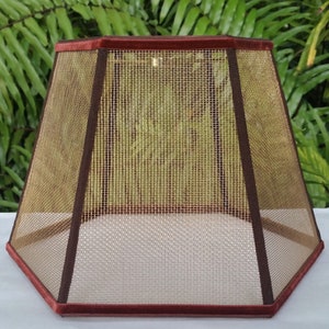 Wire Mesh Lamp Shade, Bronze Screen image 4