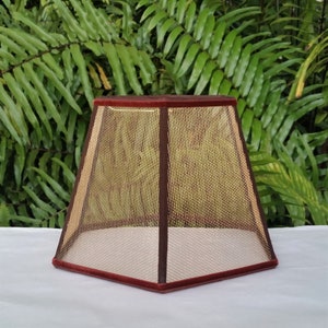 Wire Mesh Lamp Shade, Bronze Screen image 9