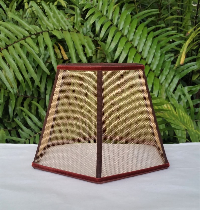 Wire Mesh Lamp Shade, Bronze Screen image 9