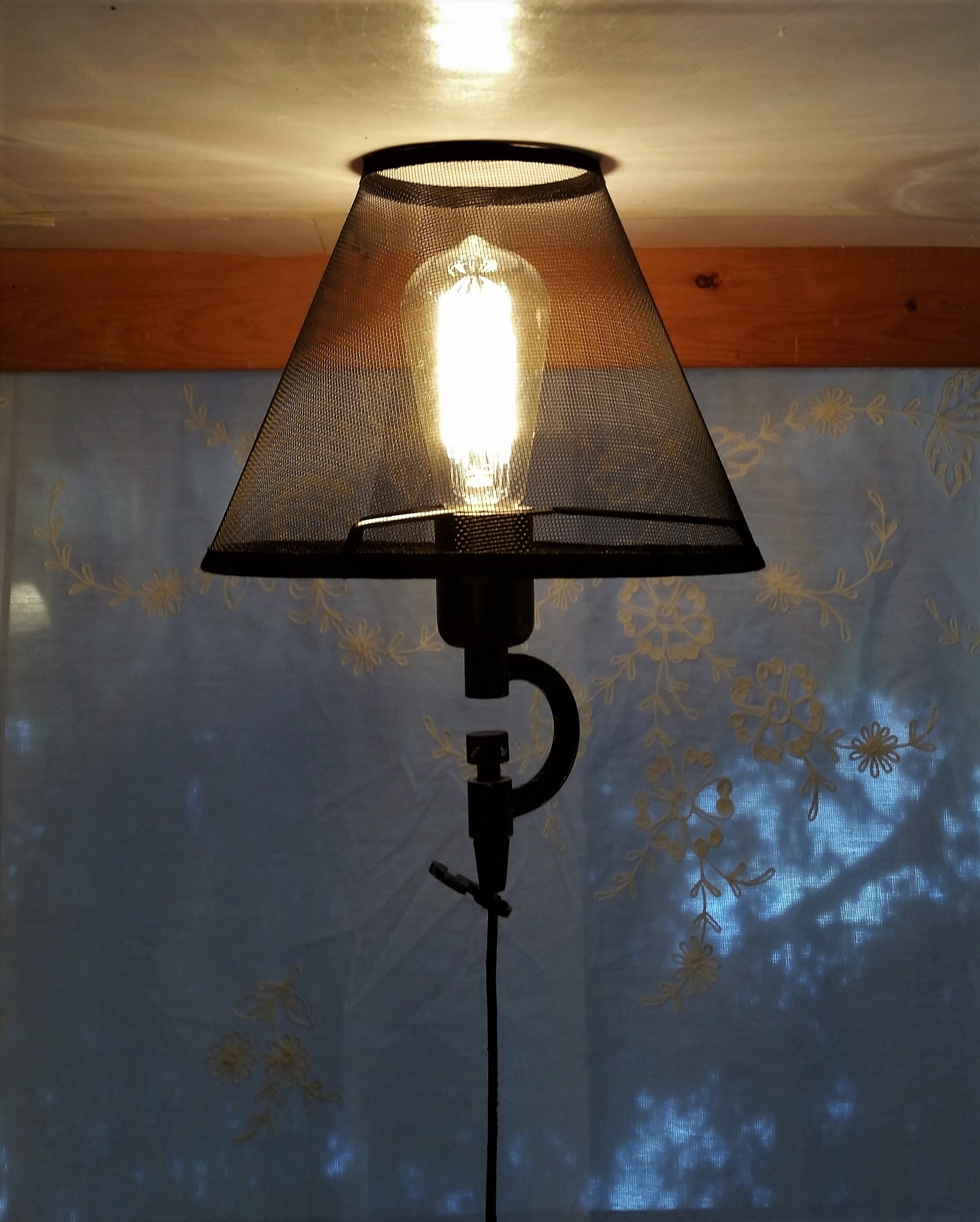 Wire Mesh Lampshade, Phenolic, Black Lamp Shade Wire Mesh Lampshade, Phenolic, Black Lamp Shade