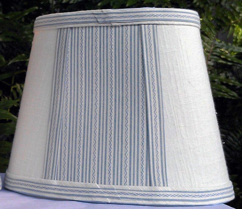 Small Oval Baby Blue Lampshade Lamp Shade Etsy