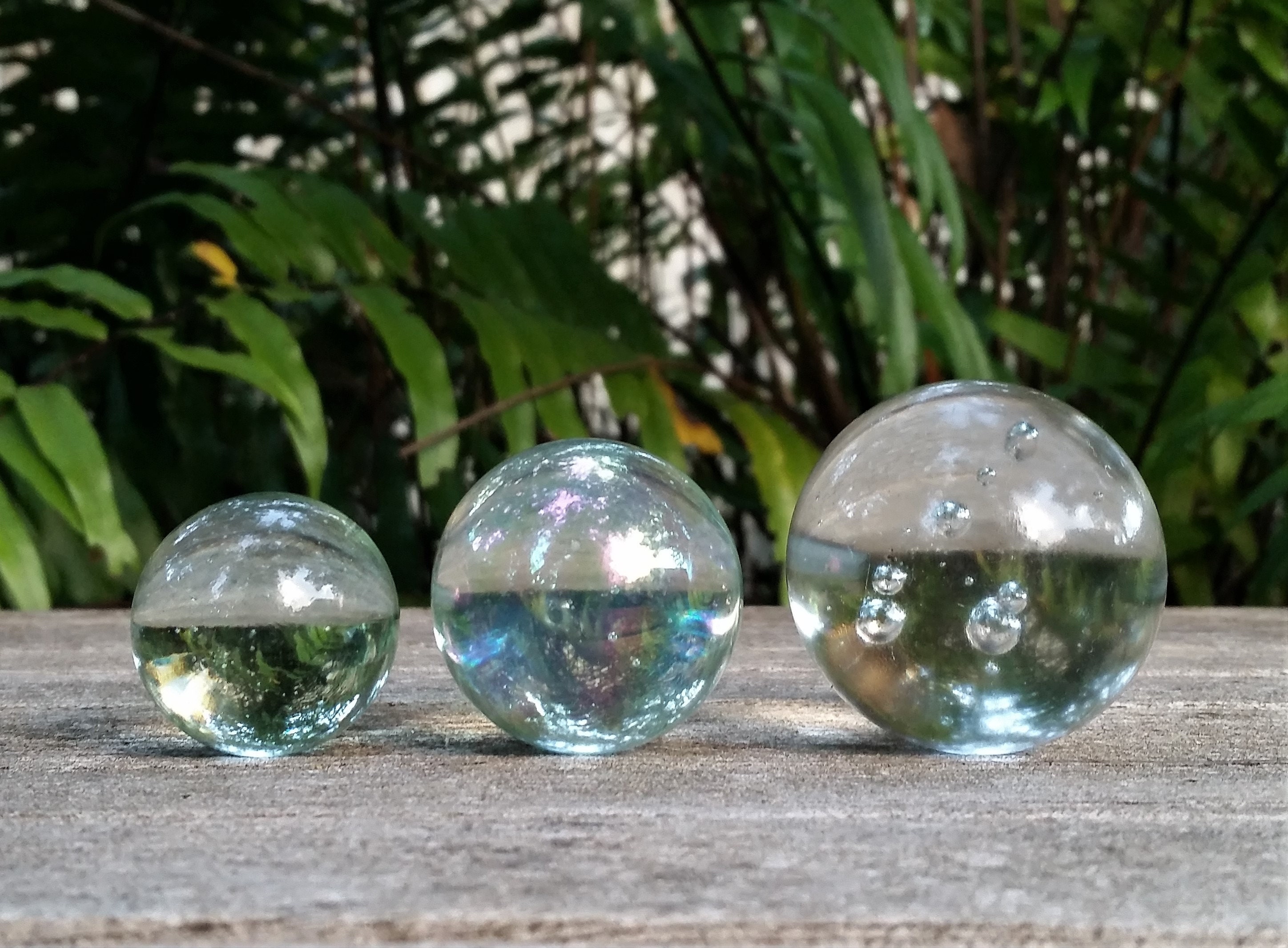 Large Iridescent Clear Lamp Finial Various Sizes