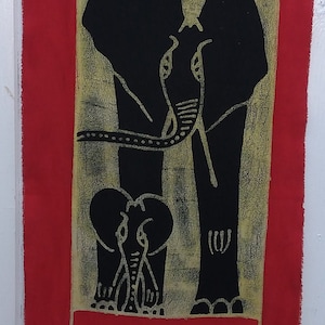 Mother and Child Elephant Wall hangings