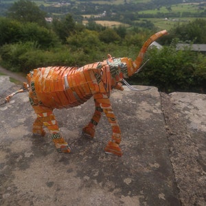 Recycled Tin Elephants