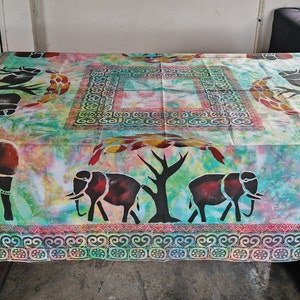 Square Elephant table cloth