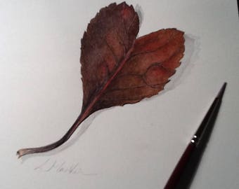 Single Leaf - Print from Watercolour painting