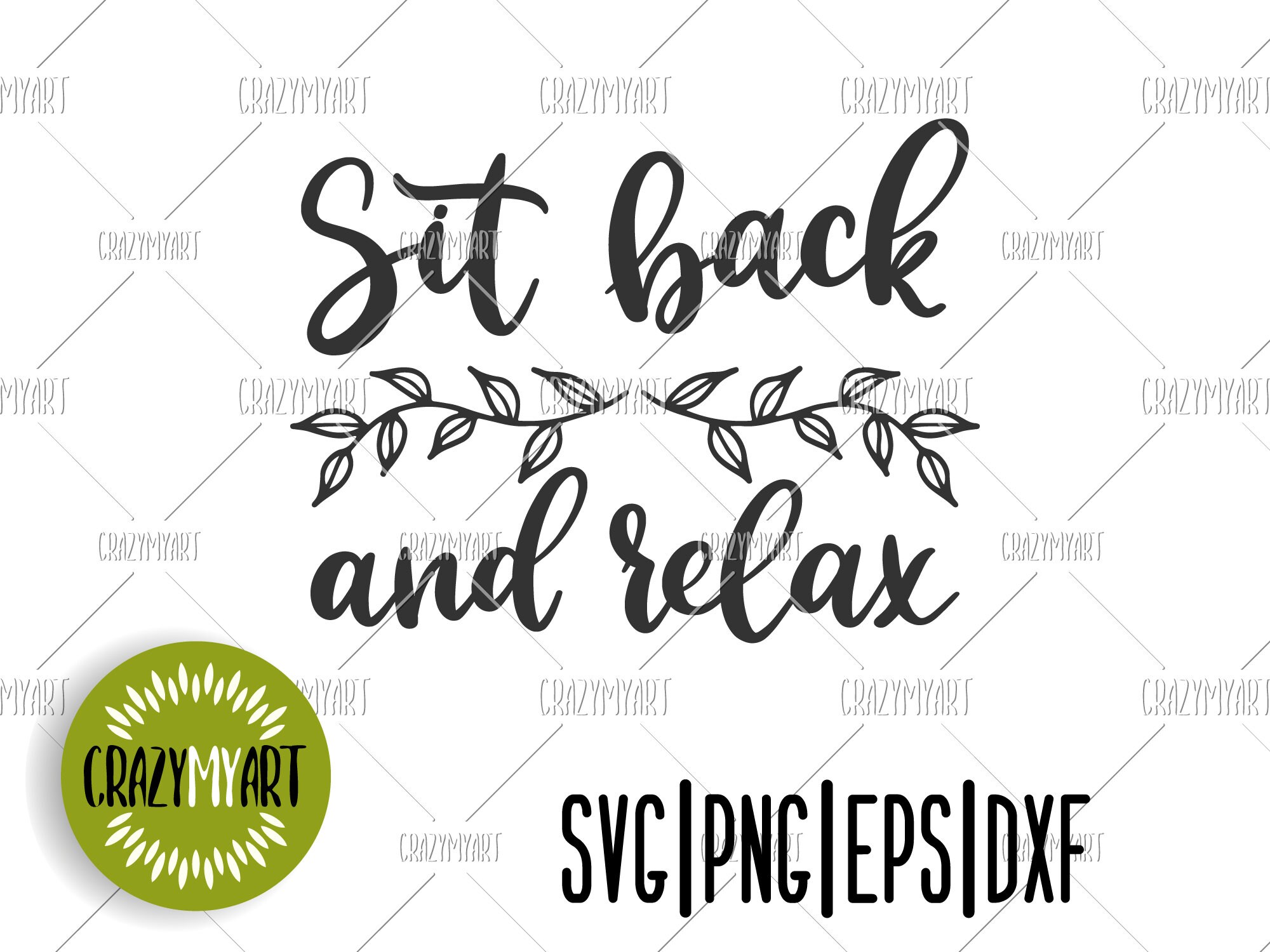 Sit back and relax svg Sign svg Home quote svg Family sign Etsy
