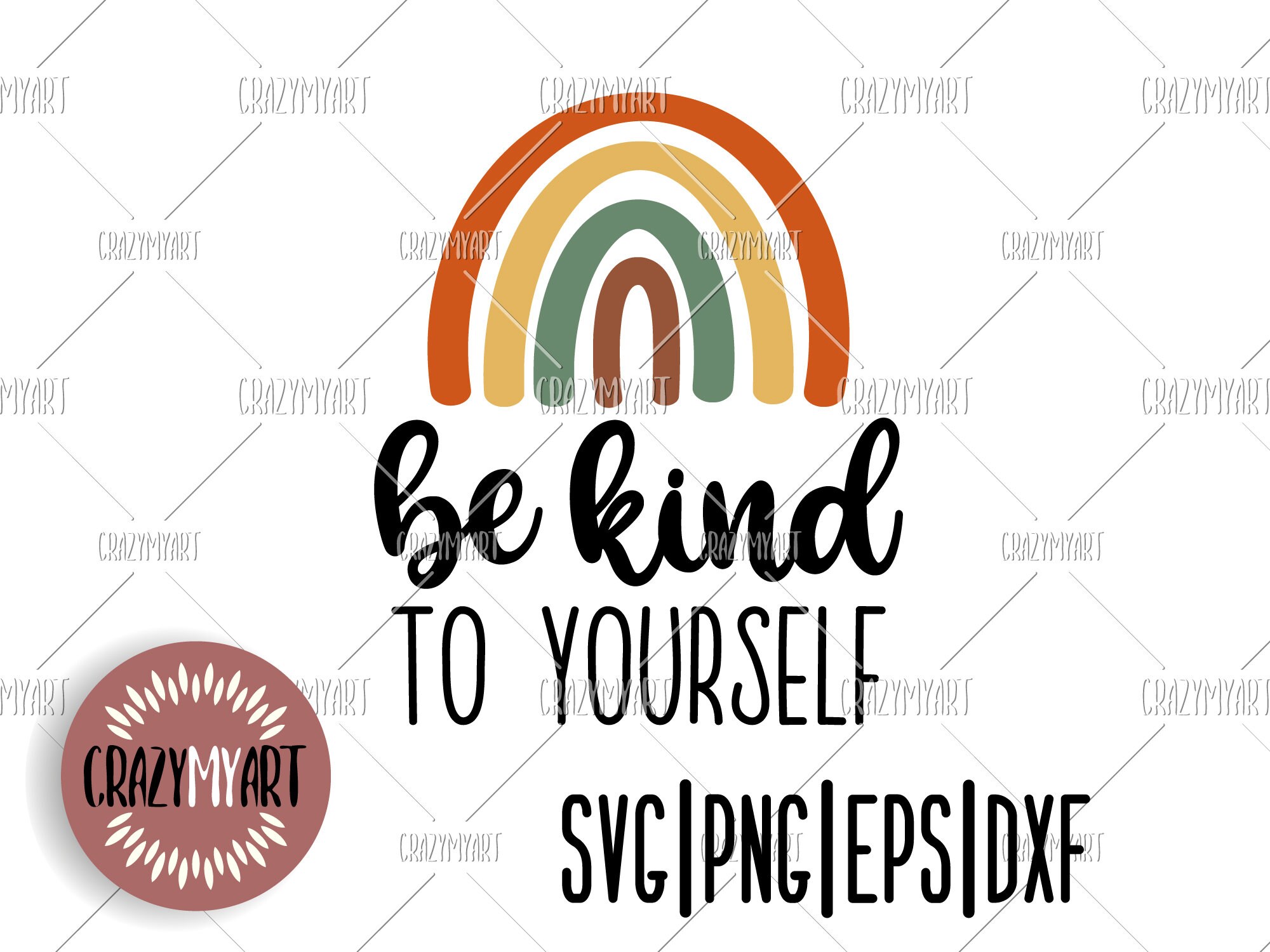 Be kind to yourself svg Be kind clip art Kindness clip art Etsy
