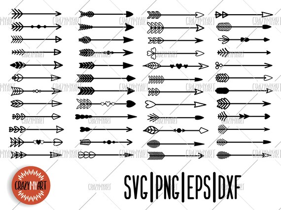 Download 48 Arrows Svg Arrow Cutting Svg Arrows Bundle Dividers Svg Etsy