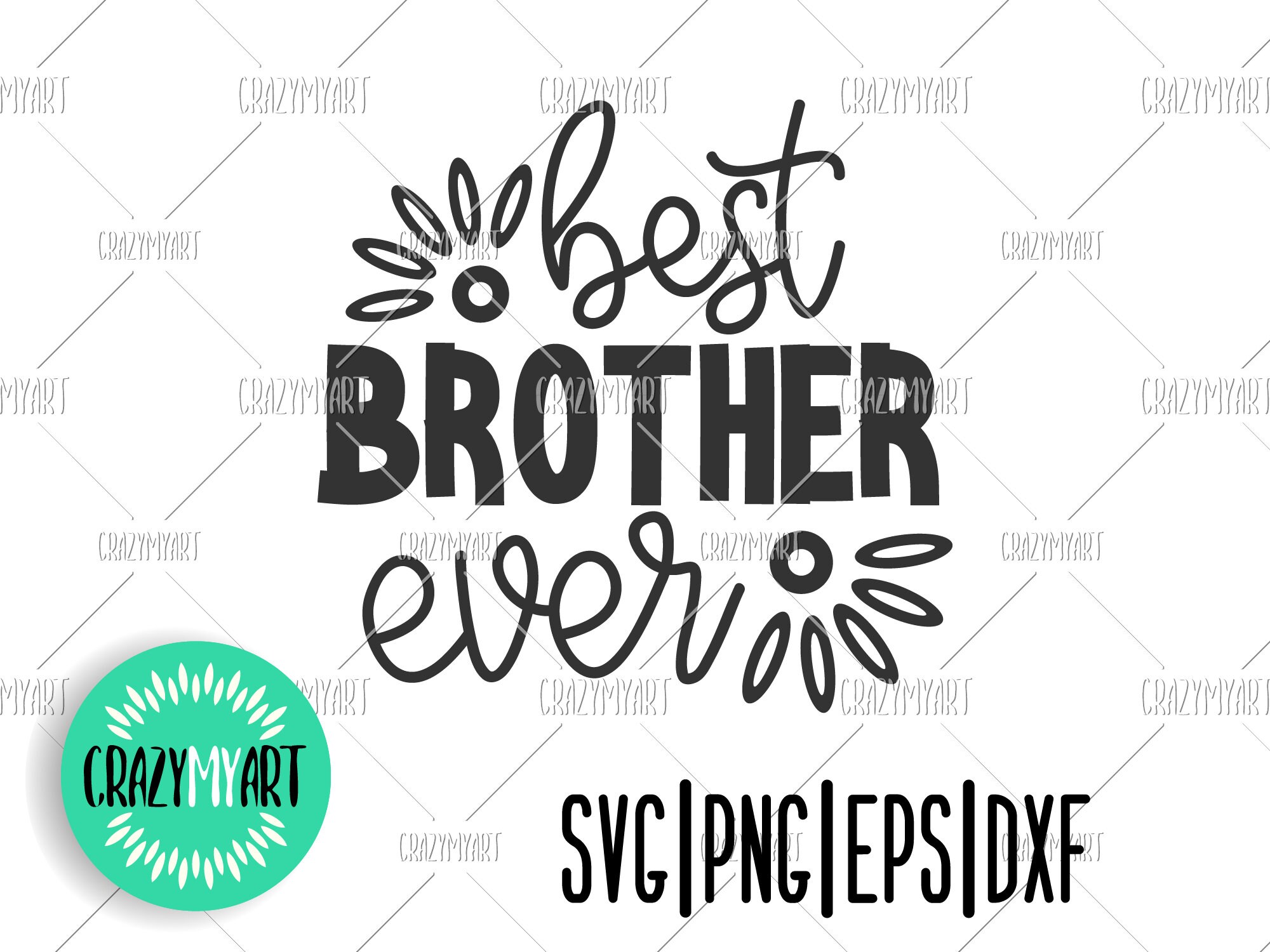 Best brother ever svg Big brother Brother svg Brothers | Etsy