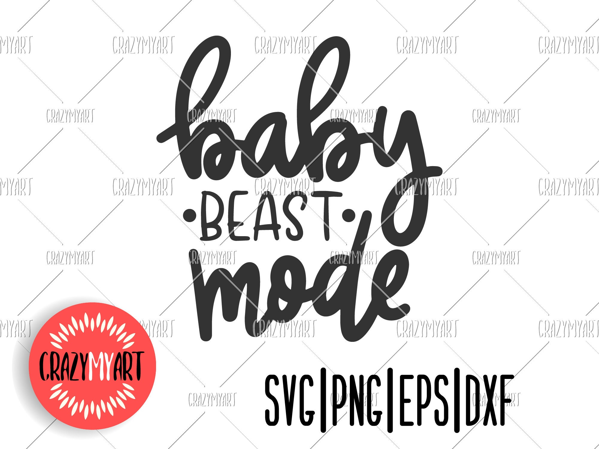 Download Baby Beast Mode Svg Funny Workout Svg Mom Life Mode Svg Etsy