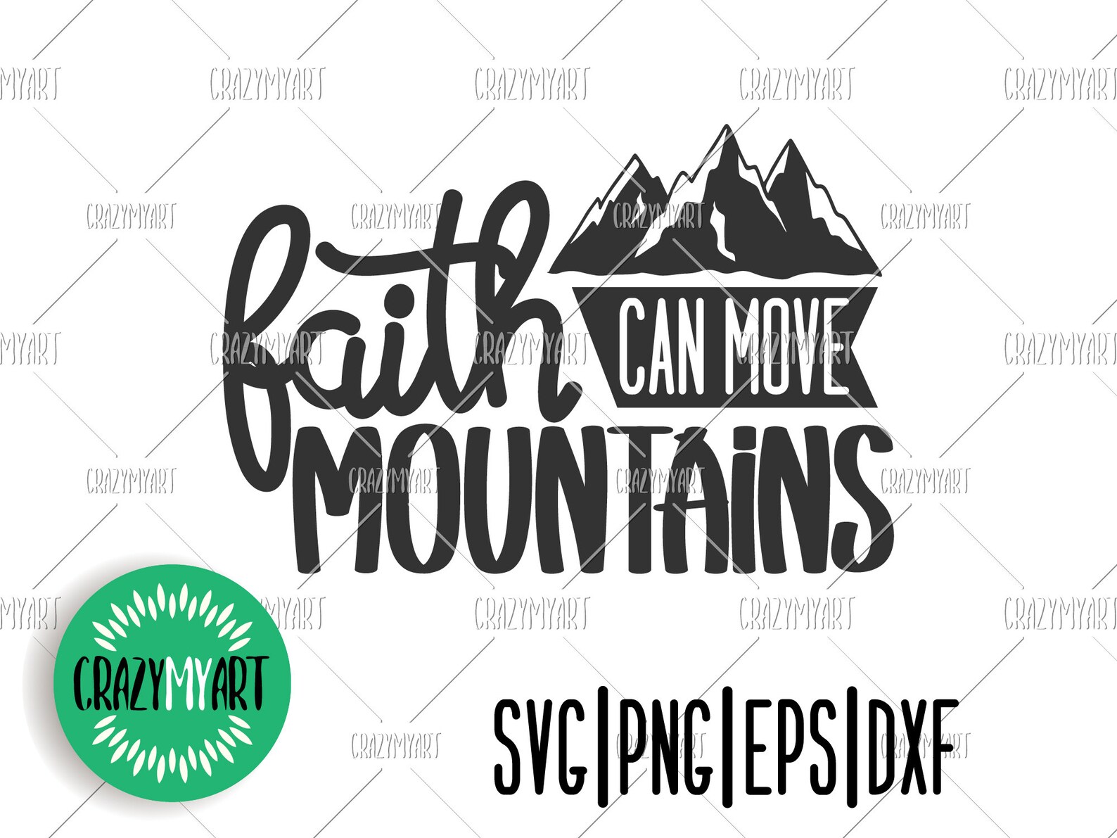 Faith can move mountains svg Mountain svg Bible verse svg Etsy