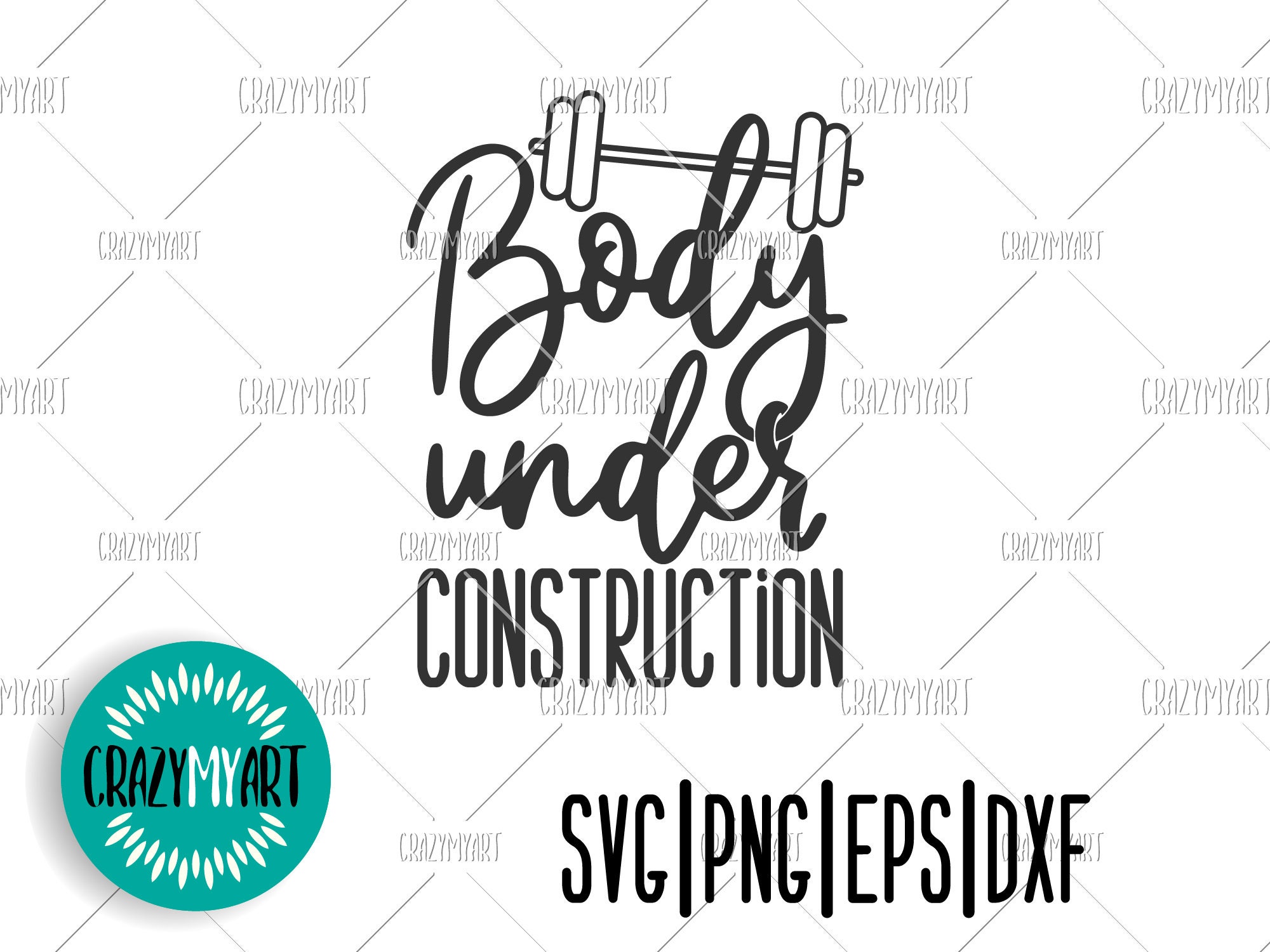 Download Body Under Construction Svg Workout Svg Crossfit Svg Gym Etsy