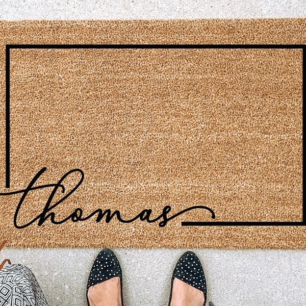 Housewarming Gift Welcome Mat Custom Doormat Wedding Gift Gift for couples Anniversary Gift Personalized Doormat Door Mat