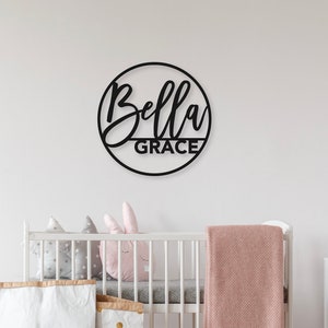 Name Sign , Custom wooden Name Sign, Birthday Wedding name Sign, Nursery name Sign, Backdrop name Sign, Wood name Sign, over crib BABY Sign image 3