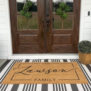 X-LARGE double door doormat, customized coir doormat, extra long doormat, extra large doormat, 60" doormat, extra wide welcome mat, custom