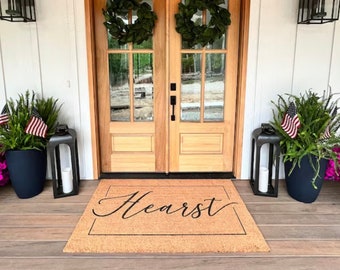 X-LARGE double door doormat, customized coir doormat, extra long doormat, extra large doormat, 60" doormat, extra wide welcome mat, custom