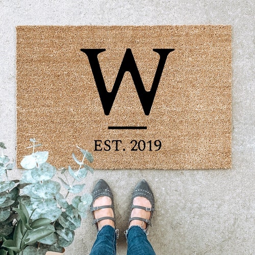 LARGE Custom Doormat Mat Housewarming Gift Wedding Etsy