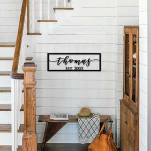 Family Established Sign, Last Name Sign, Wedding Gift, Family Name Sign, Housewarming Gift, Anniversary Gift, Mothers Day, Newlywed Gift