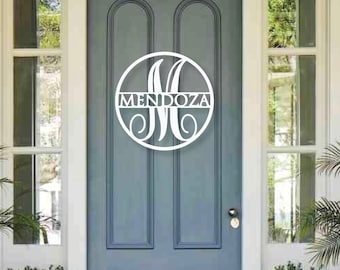 Front Door Decor | Last Name/Family | Year Round Wreath | Door Hanger | Front Door Wreath | Housewarming Gift | Personalized Sign