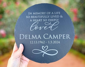 Memorial Stone, Sympathy Gift, Memorial Garden Stone, Memorial Gift, In Memory, Bereavement Gift, Headstone, Grave Marker, Memorial Plaque