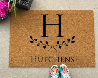 Housewarming Gift, Unique Wedding Gift, New Home Gift, Closing Gift, Welcome Mat, Customized Doormat, Wedding Gift, Useful gift, Doormat