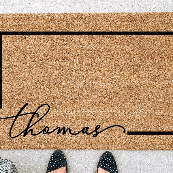 Welcome Mat Custom Doormat Housewarming Gift Wedding Gift Gift for couples Anniversary Gift Personalized Doormat Door Mat