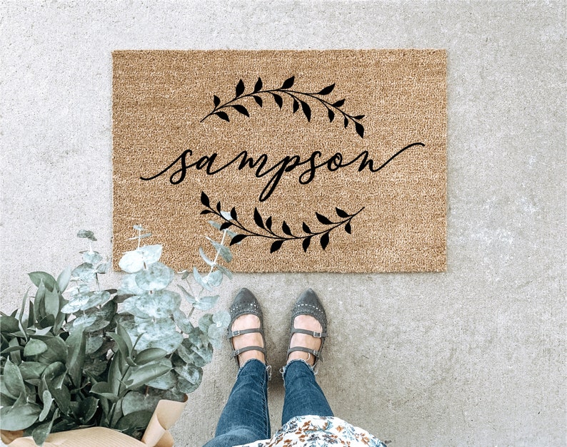 LARGE Custom Doormat Gift for Parents Custom Doormat Etsy
