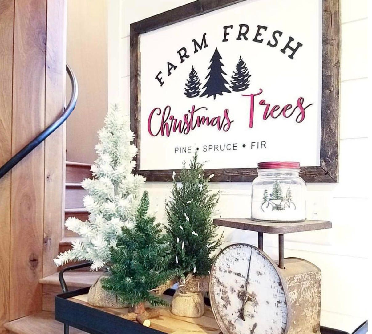 Farm Fresh Christmas Trees Wood Sign Laser Cut Wood Sign Etsy