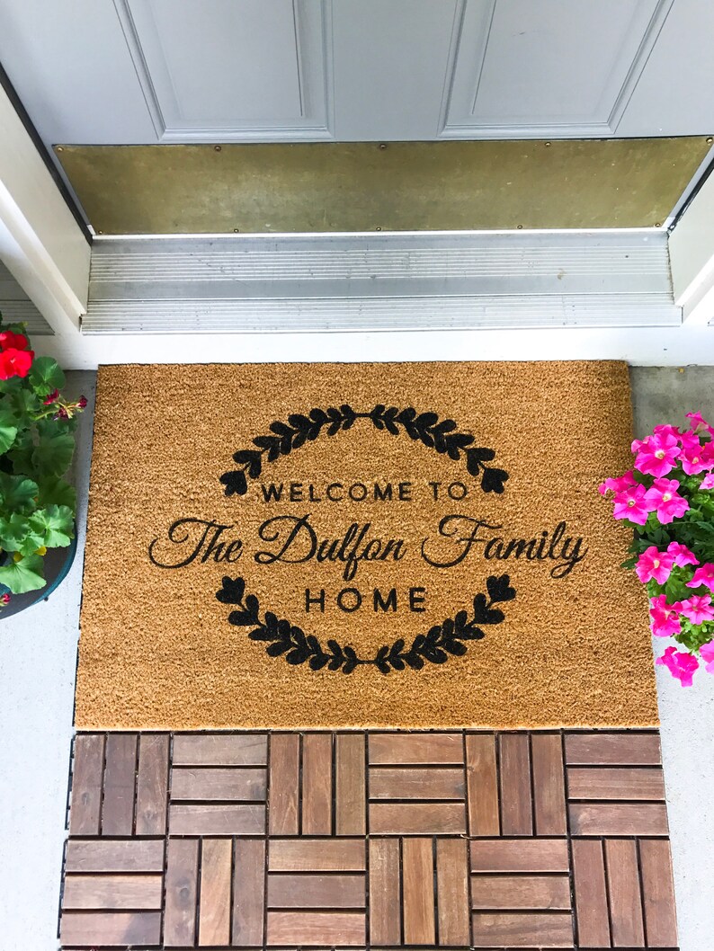 LARGE Custom Doormat Mat Housewarming Gift Wedding Etsy