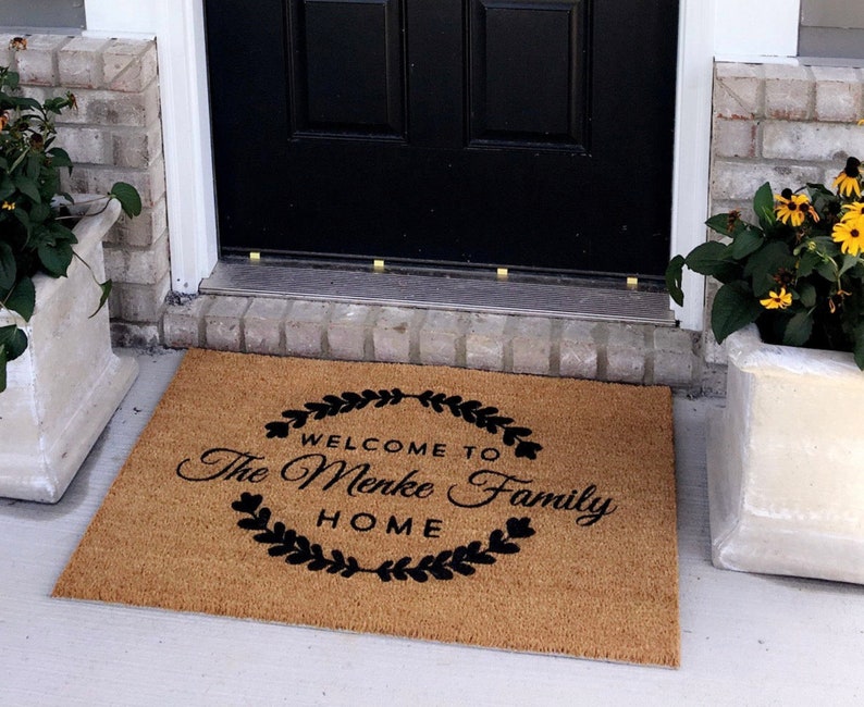 LARGE Custom Doormat Gift for Parents Custom Doormat Etsy