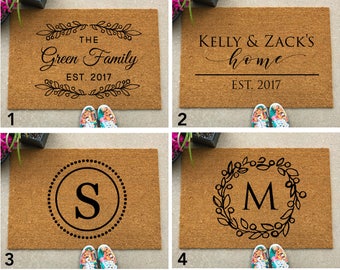 LARGE Custom Doormat, Doormats, Door Mat, Quote Doormat, Housewarming Gift, Custom Doormat, Personalized Welcome Mat, Family Name Doormat