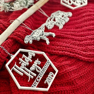 Personalized gorilla christmas ornament