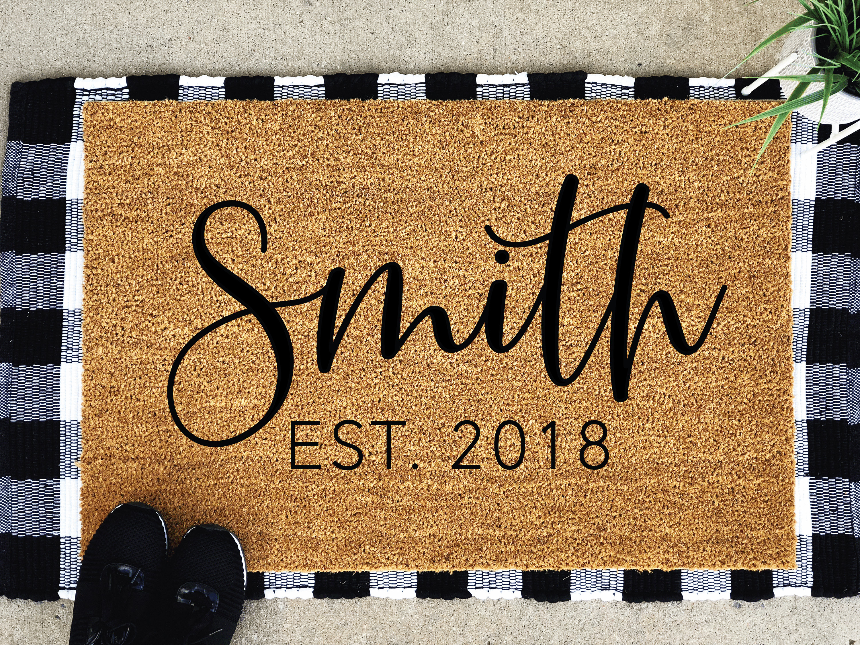 Housewarming Gift Closing Gift Wedding Gift Realtor Gift New Couple Gift Welcome Mat Doormat Watermelons Custom Doormat